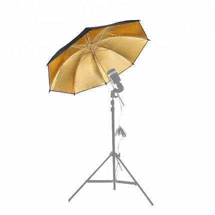 Фотопарасоля Visico UB-006G (110см) Gold/Black, фото 3