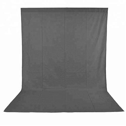 Фон студійний тканинний Visico PBM-1827 grey 1,8х2,7м, фото 1