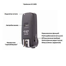 Радіосинхронізатор Visico VC-16 N1 Kit for Nikon, фото 6