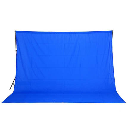 Фон студійний тканинний Visico PBM-3030 blue Chroma Key 3х3м, фото 1