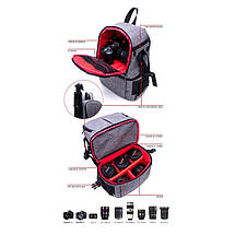 Рюкзак AccPro DAC-1721E blue/red, фото 5