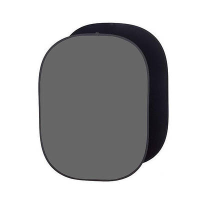 Фон в пружній рамці Visico BP-028 2в1 (чорний/сірий) 150x200см, фото 1