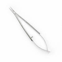 Голкотримач Castroviejo (Кастров'єхо) без замка, прямий Tisson Medical. Довжина 14 см