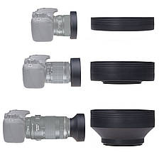 Бленда гумова Accro LF-22 Rubber 55 mm, фото 5