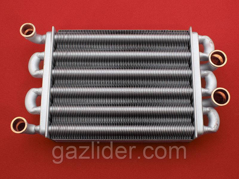 Теплообмінник (220 мм) Ariston Egis. Immergas. Biasi. Unical. Roda (1.024398 65106300 BI1592100)