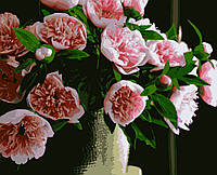 Картины по номерам "Розовые пионы" 40*50 см
