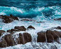 Картины по номерам "Море, скалы" 40*50 см