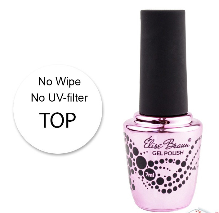Elise Braun Top No Wipe No UV-filter (7 мл)