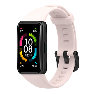 Ремінець DK для Honor Band 6 / 7 | Silicone Sport Band Classic (011342) (pink)