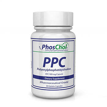 Nutrasal PhosChol PPC / Фосфатидилхолін високої очистки Фосхол 900 мг 30 м'яких капсул BX311
