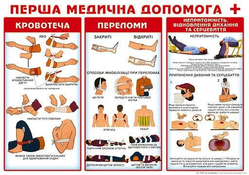 НП Плакат (школа) "Світ Поздоровлень А2"/перша медична допомога, фото 1