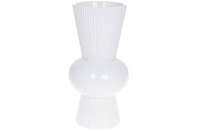 Біла керамічна ваза 30.5см