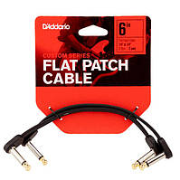 Инструментальный патч-кабель D'ADDARIO PW-FPRR-206 Custom Series Flat Patch Cables (15cm)