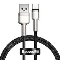 Кабель для зарядки телефона USB Type-C Android Baseus Cafule 200см |5A, 40W| Черный