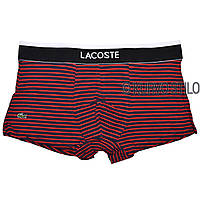 Чоловічі труси Lacoste, матеріал бавовна, колір червоний в смужку