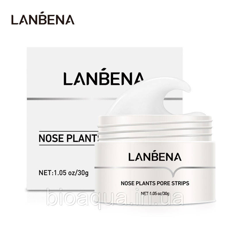 Очисний засіб Lanbena Nose від вугрів і чорних цяток 30 g і смужки 60 штук