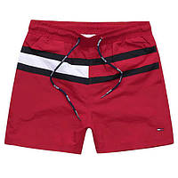 Мужские пляжные шорты (плавки) для купания Tommy Hilfiger, цвет голубой, разные размеры L, Красный
