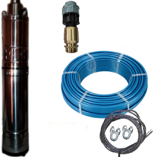 Занурювальний глибинний насос для свердловин шнековий OX-5010 DELTA ПОВНИЙ КОМПЛЕКТ, фото 1