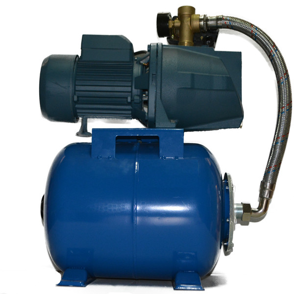 Насосна станція на базі насоса JSW10M HWD (EuroDelta) чавун середній на баку 24л (гарантія 2 роки), фото 1