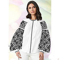 Заготівля для вишивки бісером жіноча Сорочка на білому льоні БОХО В68