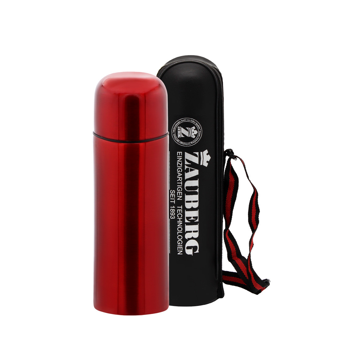 Термос з нержавіючої сталі Zauberg 0,5 л Red XBX-102 WR, фото 1