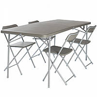 Стол со стульями Vango Orchard XL 182 Table and Chair Set Grey (TBNORCHARG10TET)