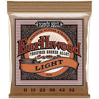 Струны для акустической гитары Ernie Ball 2148 Earthwood Acoustic Phosphor Bronze 11/52