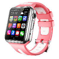 Детские смарт-часы W5 2+16 GB 4G, водонепроницаемые розовые