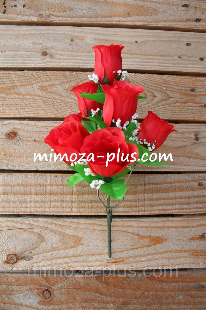 Штучні квіти — Троянда букет, 33 см