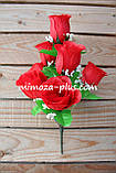 Штучні квіти — Троянда букет, 33 см, фото 2