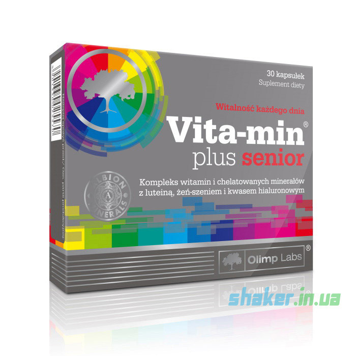 Вітаміни для чоловіків Olimp Vita-Min Plus Senior (30 капс) олімп
