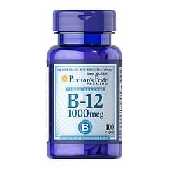 Вітамін Б12 Puritan's Pride Vitamin B-12 1000 mcg (100 таб) цианокобаламин пурітанс прайд