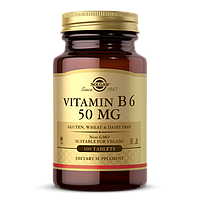 Вітамін Б6 Solgar Vitamin B6 50 mg (100 таб) инозитол солгар