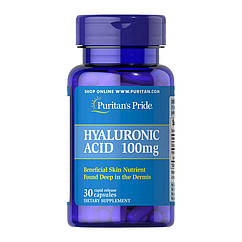 Гіалуронова кислота Puritan's Pride Hyaluronic Acid 100 mg 30 капсул (PUR1179)