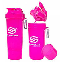Шейкер спортивний SmartShake Slim NEON Pink (500 мл)