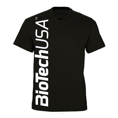Cпортивная чоловіча футболка Biotech Men's T-Shirt black (розмір L) чорна