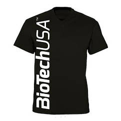 Cпортивная чоловіча футболка Biotech Men's T-Shirt black (розмір XL) чорна