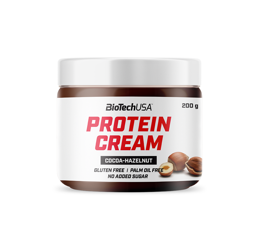 Натуральна арахісова паста BioTech Protein Cream (200 г) біотеч cocoa-hazelnut