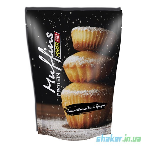 Протеїнова суміш для приготування мафінів Power Pro Muffins (600 г) павер про полуниця з Білим шоколадом