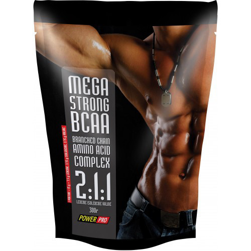 БЦАА Power Pro BCAA Mega Strong (300 г) павер про мега стронг Без смаку