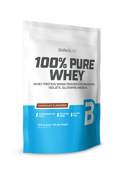 Сироватковий протеїн концентрат BioTech 100% Pure Whey (454 г) біотеч пур вей rice pudding