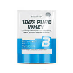 Сироватковий протеїн концентрат BioTech 100% Pure Whey 28 грамів Black Biscuit