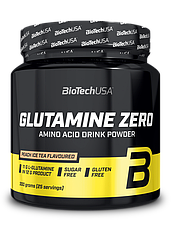 Глютамин BioTech Glutamine Zero (300 г) біотеч зеро peach ice tea