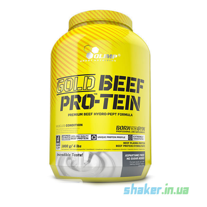 Яловичий протеїн Olimp Gold BEEF Pro-Tein (1,8 кг) олімп голд биф печиво-крем