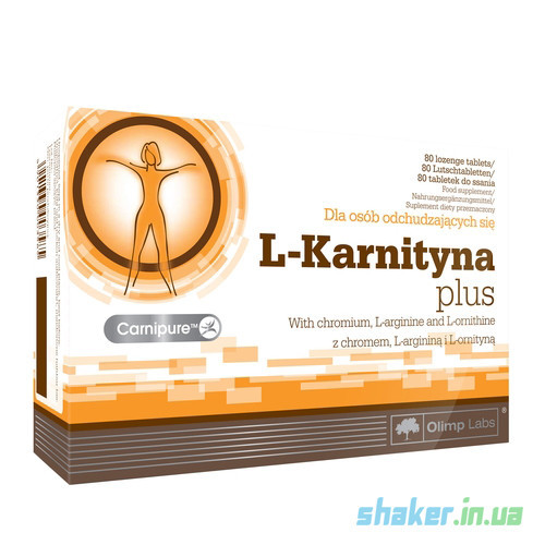 Л-карнітин Olimp L-Karnityna Plus (80 капс) олімп, фото 1