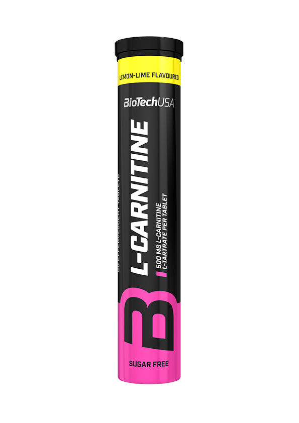Л-карнітин BioTech Effervescent L-Carnitine 500 mg (20 таб) біотеч лимон-лайм