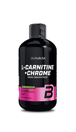 Л-карнітин + хром BioTech L-Carnitine + Chrome (500 мл) біотеч апельсин