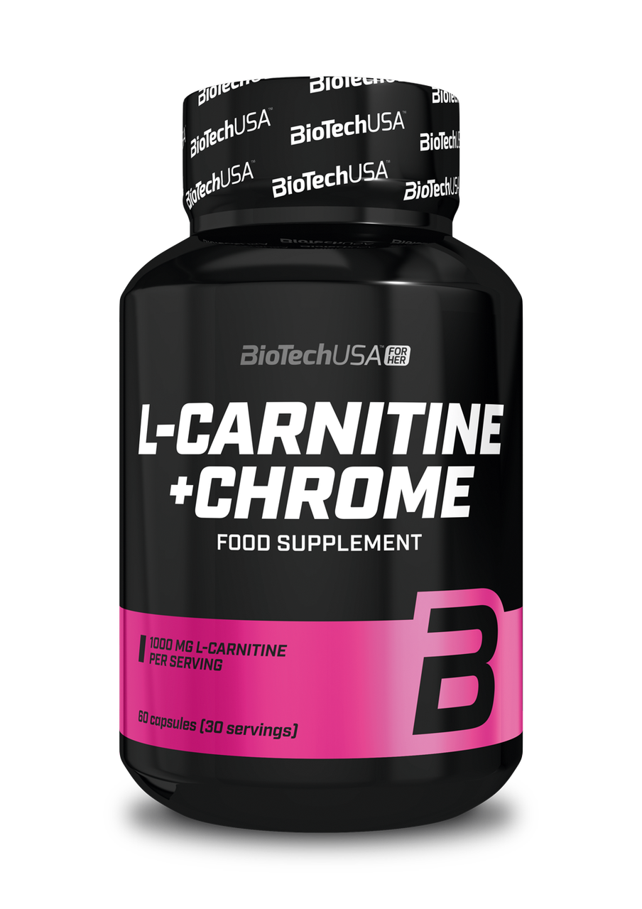 Л-карнітин + хром BioTech L-Carnitine + Chrome (60 капс) біотеч