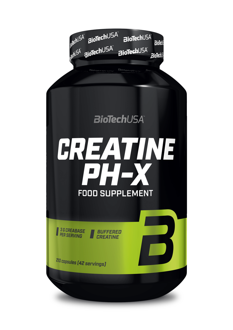 Буферізованние креатин BioTech Creatine pH-X (210 капс) біотеч