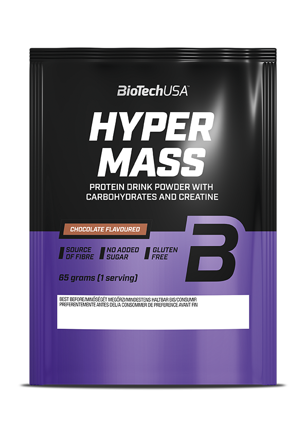 Гейнер для набору маси BioTech Hyper Mass (65 г) біотеч гіпер мас полуниця